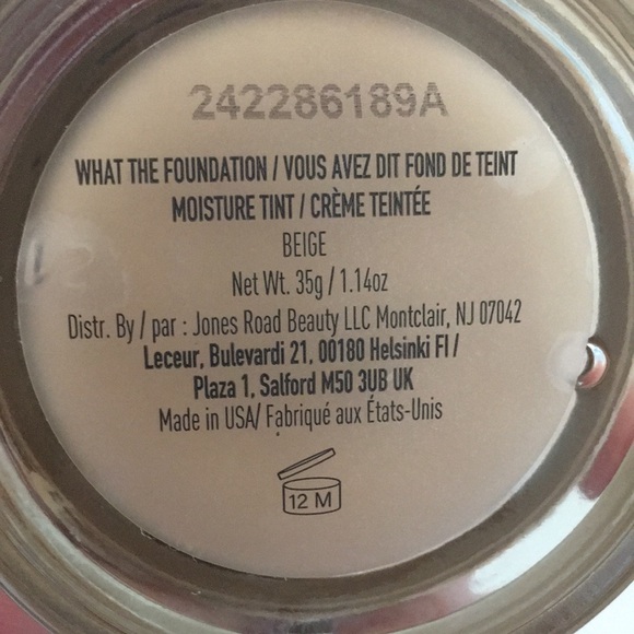 Jones Road What the Foundation. Color Beige. Used a couple of times. - Picture 2 of 3